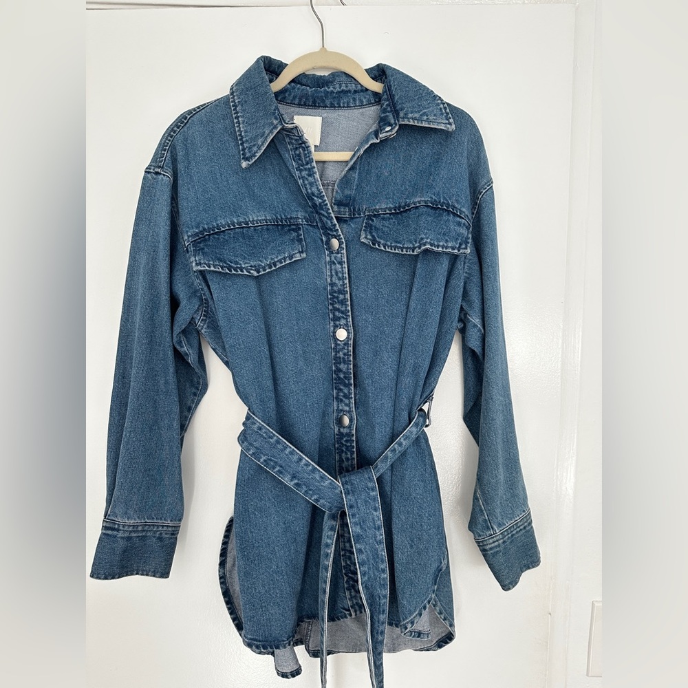 H&M Jean jacket with belt